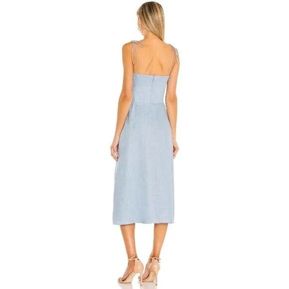 Amanda Uprichard X REVOLVE Cava Midi Dress Sky Blue S - Picture 2 of 11
